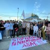 Aksi Damai Aliansi Peduli Kekerasan Perempuan dan Anak Tuntut Keadilan di Muara Badak